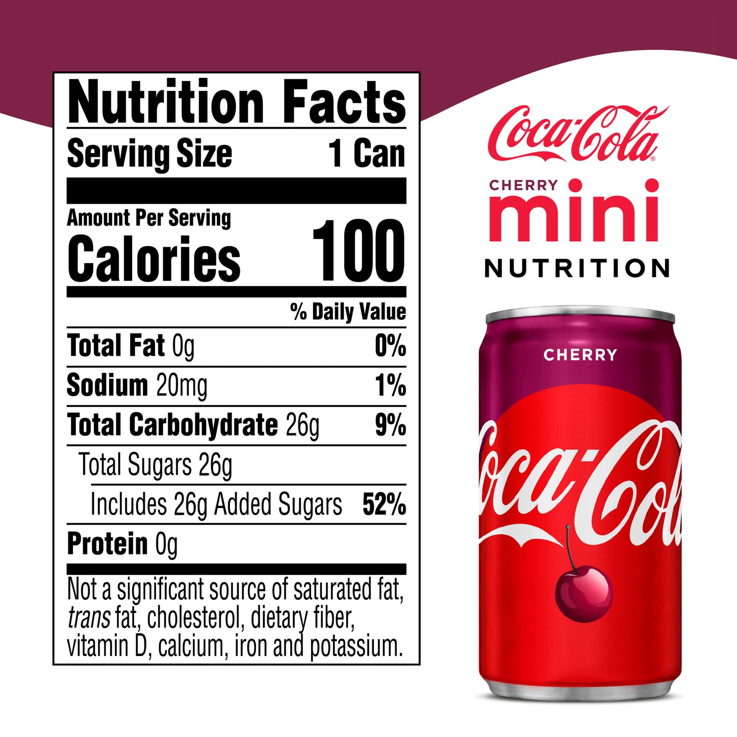Coca-Cola Cherry Coke Soda, 7.5 oz. mini cans (Pack of 10)