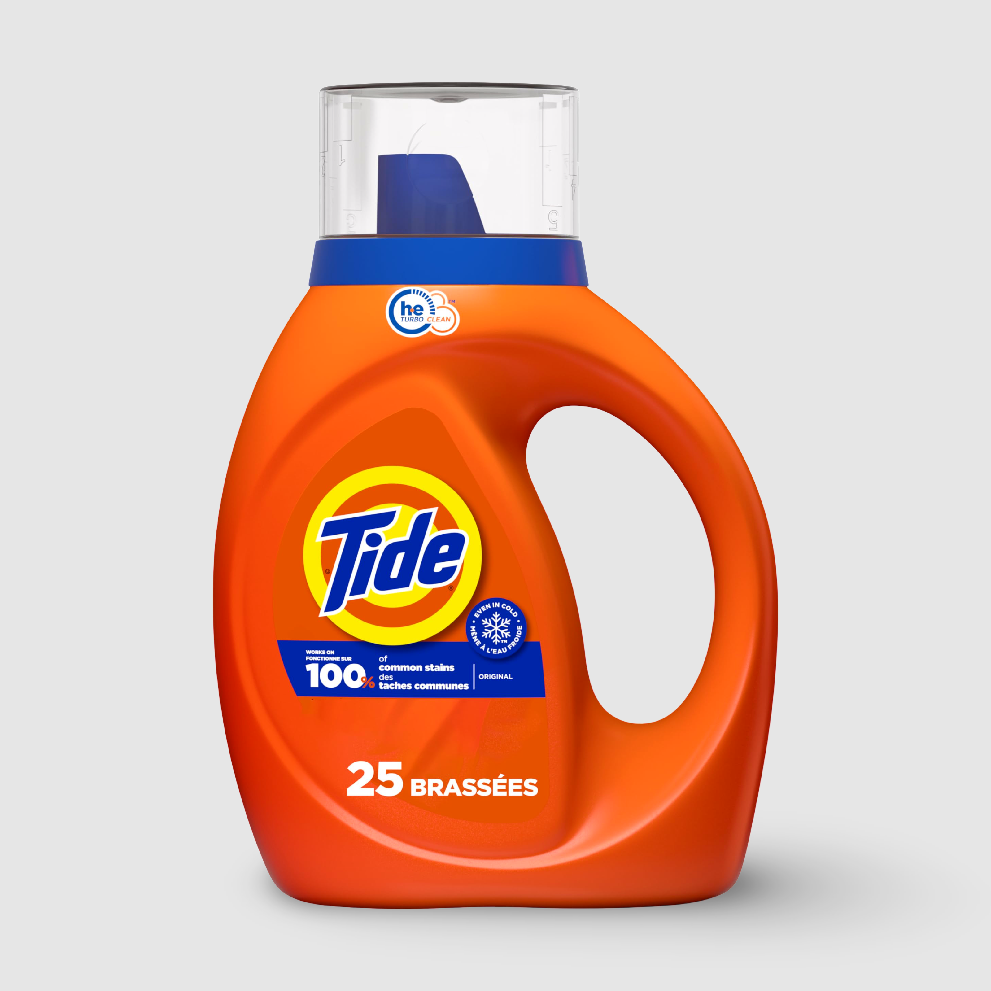 Tide Original HE, 25 Loads Liquid Laundry Detergent, Original, 37 fl oz