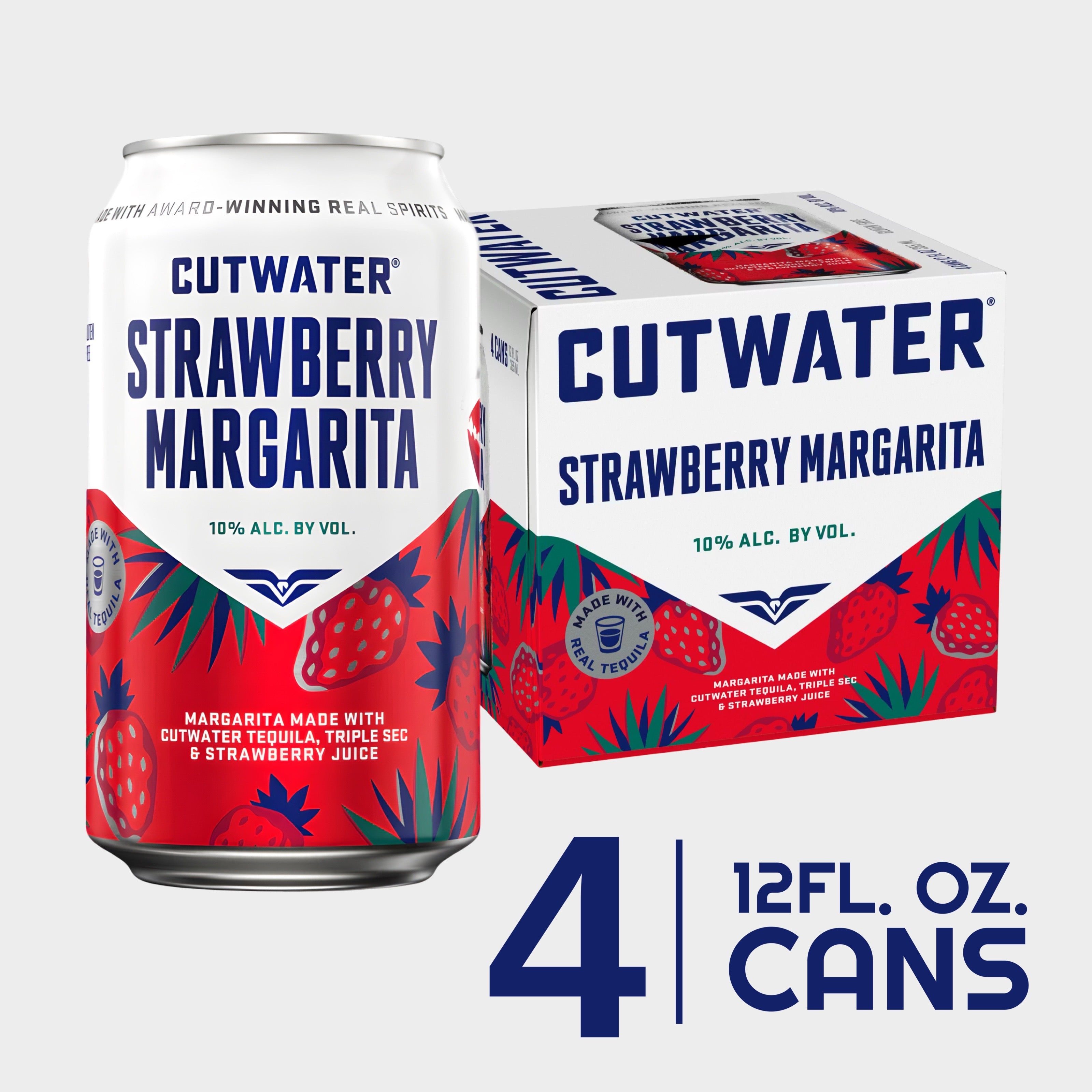 CutWater Strawberry Margarita (4 Pack)