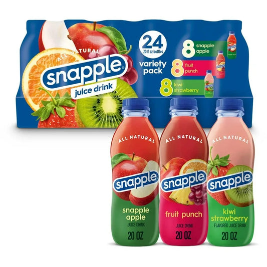 Snapple Variety Pack, 20oz. 24 Case
