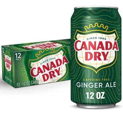 Canada Dry Ginger Ale, 12oz. Cans, 12 Pack