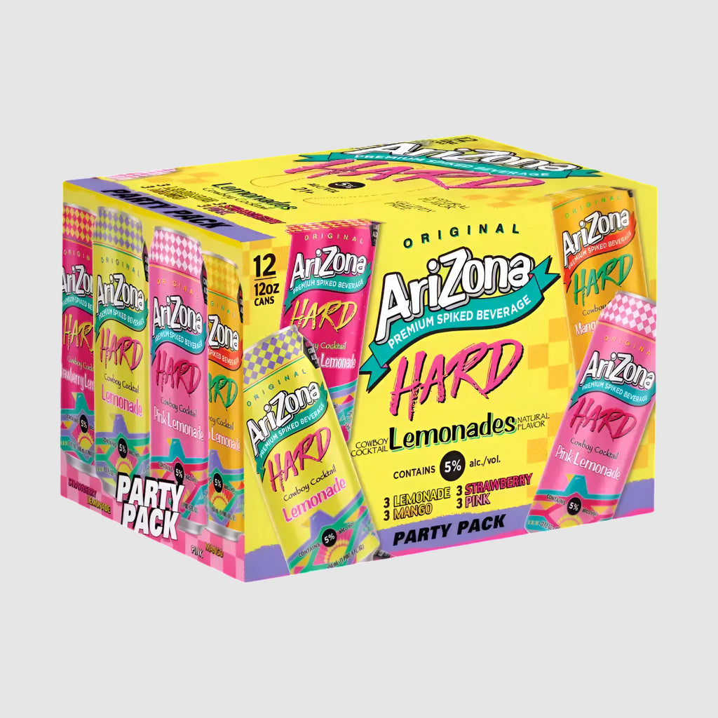 Arizona Hard Premium Spiked Lemonades 12PK Variety Party Pack