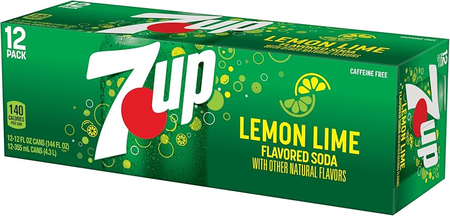 7UP Lemon Lime Soda 12Pk 12 fl oz Cans