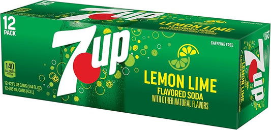 7UP Lemon Lime Soda 12Pk 12 fl oz Cans