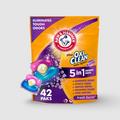 Arm & Hammer Plus OxiClean 5-in-1 Laundry Detergent Power 42 Packs