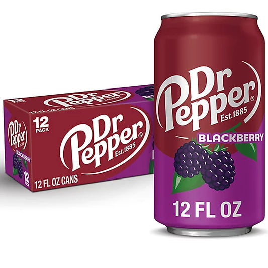 Dr Pepper Blackberry, 12oz. Cans, 12 Pack