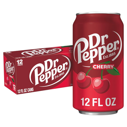 Dr Pepper Cherry, 12oz. Cans, 12 Pack
