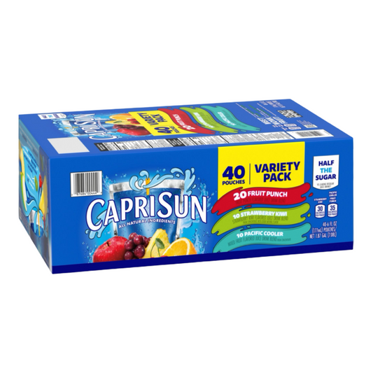 Capri Sun, 100% Juice, Variety Pack, 6 fl oz, 40 count