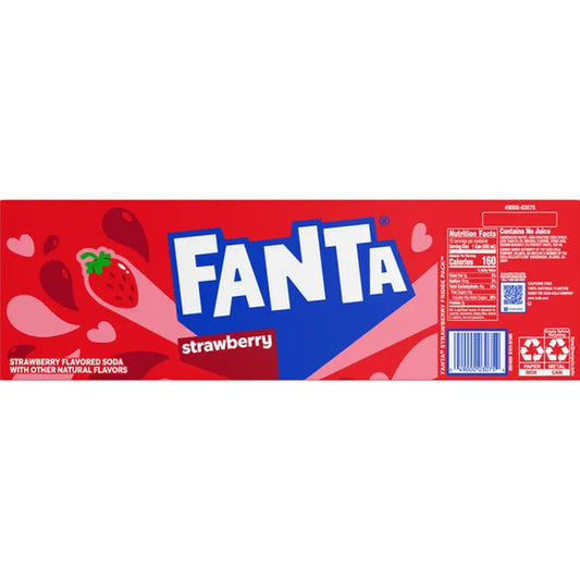 Fanta Strawberry Soda 12Pk 12 fl oz. Cans