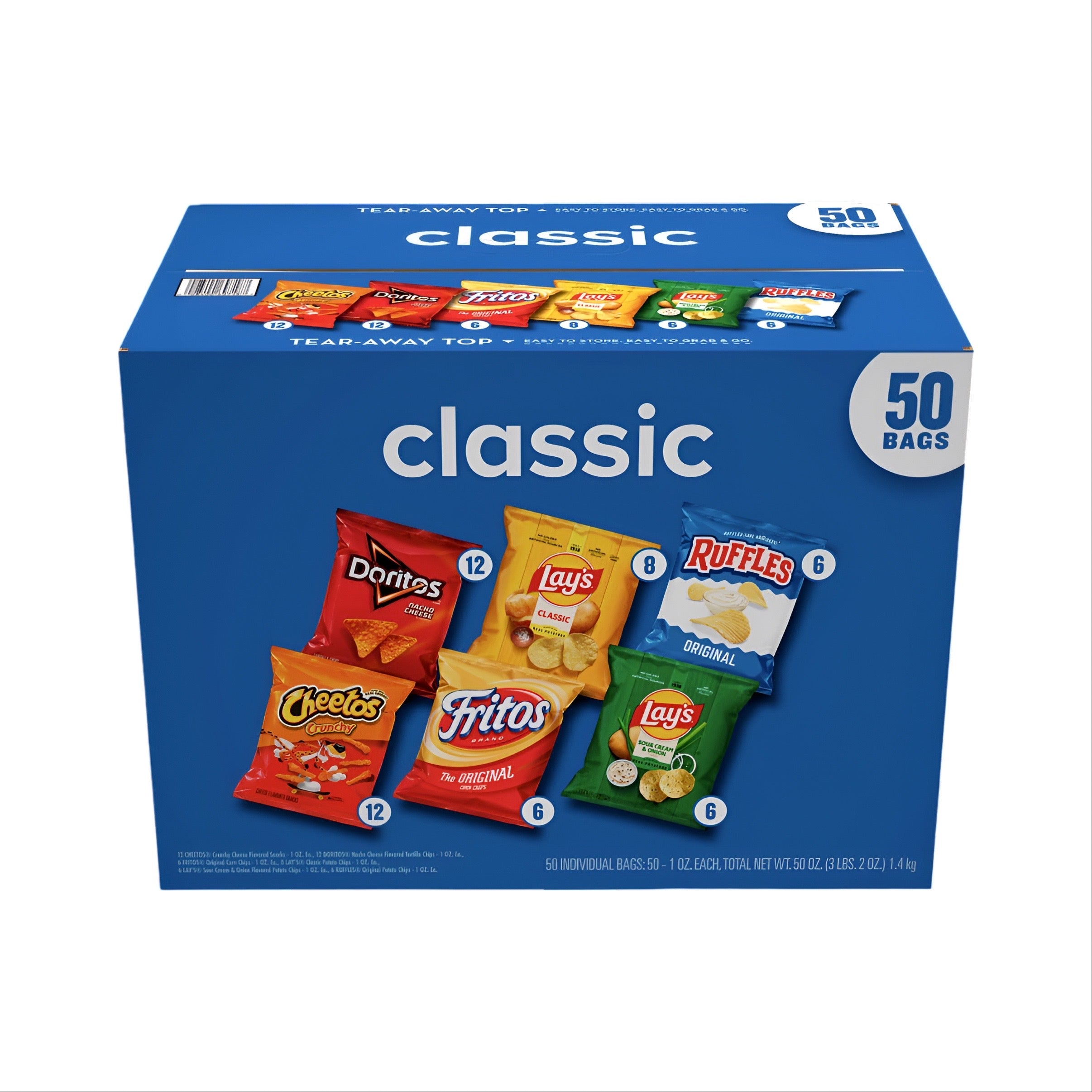 Frito Lay Variety Snacks Classic Mix, 50 Pack