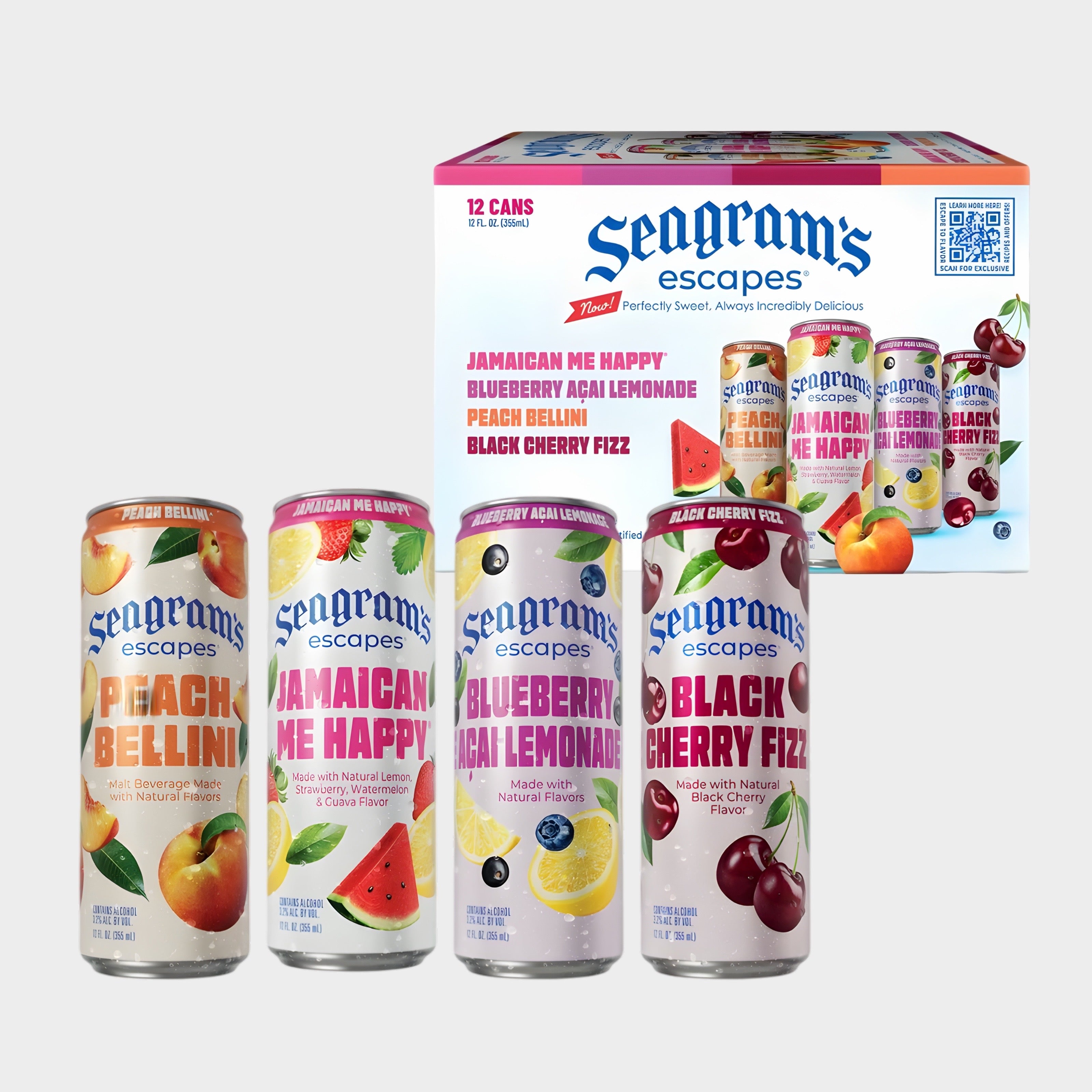 Seagram's Escapes Variety Pack 12pk/12 fl oz Cans – RefreshCo Barbados