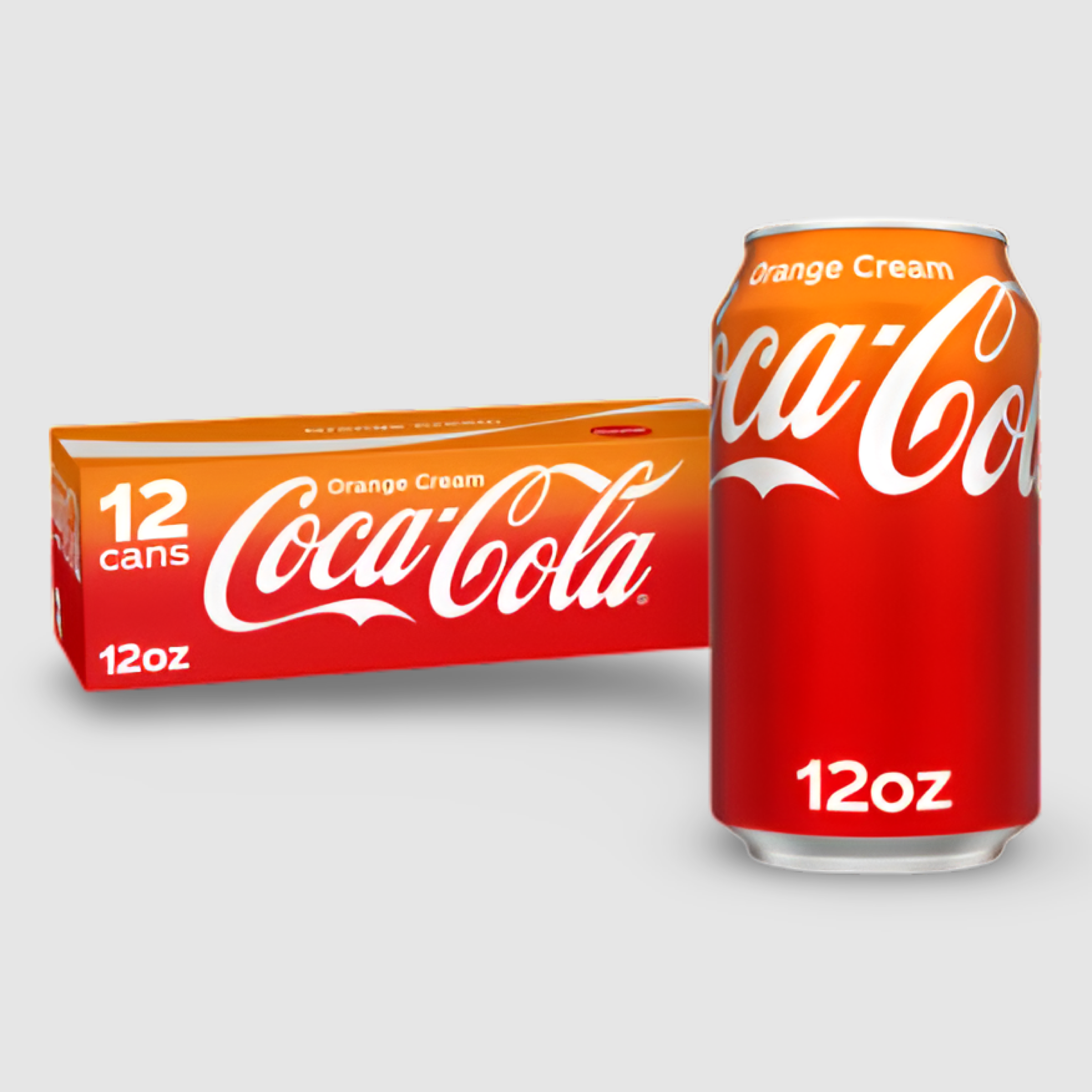 Coca-Cola Orange Cream Soda, 12oz cans 12 Pack