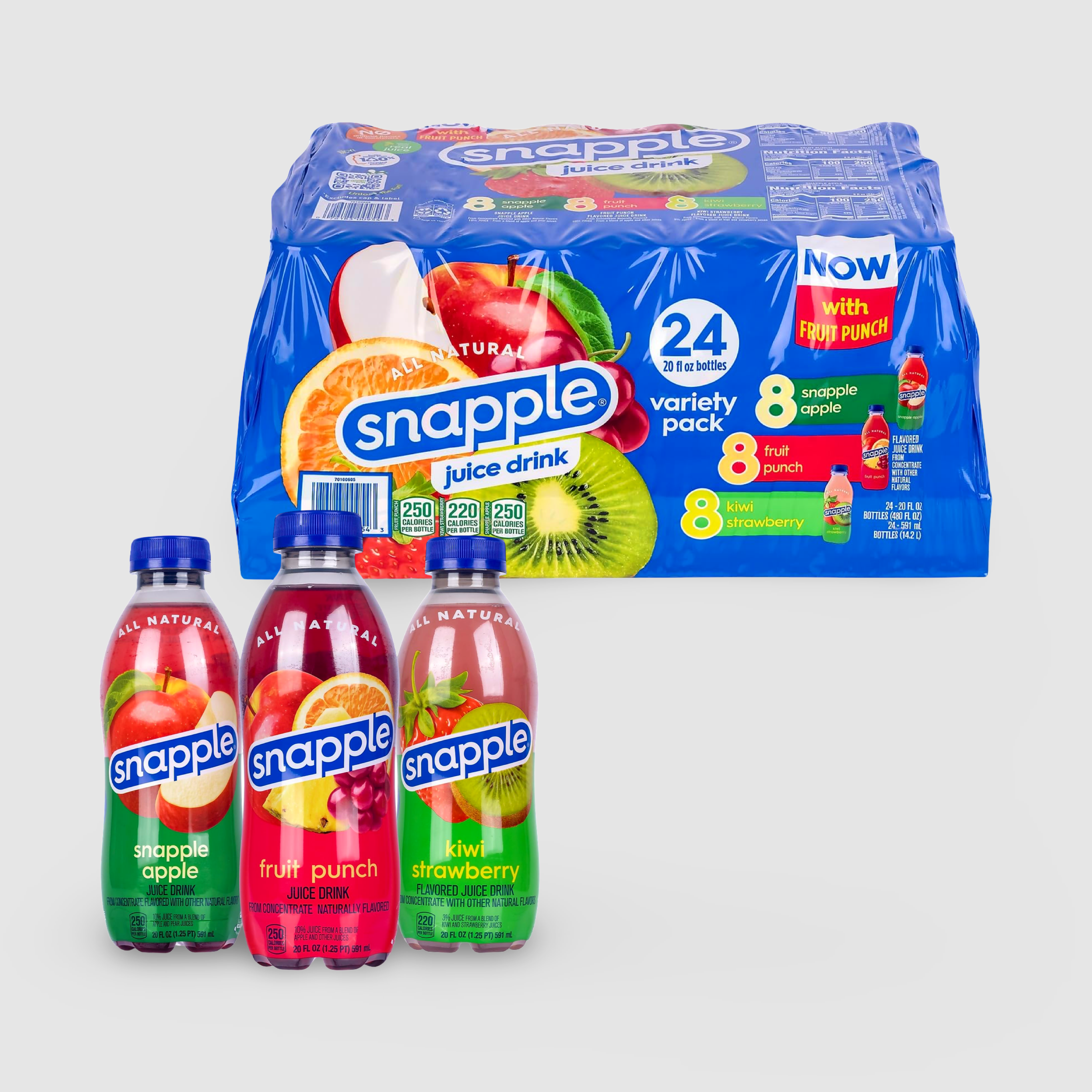 Snapple Variety Pack, 20oz. 24 Case
