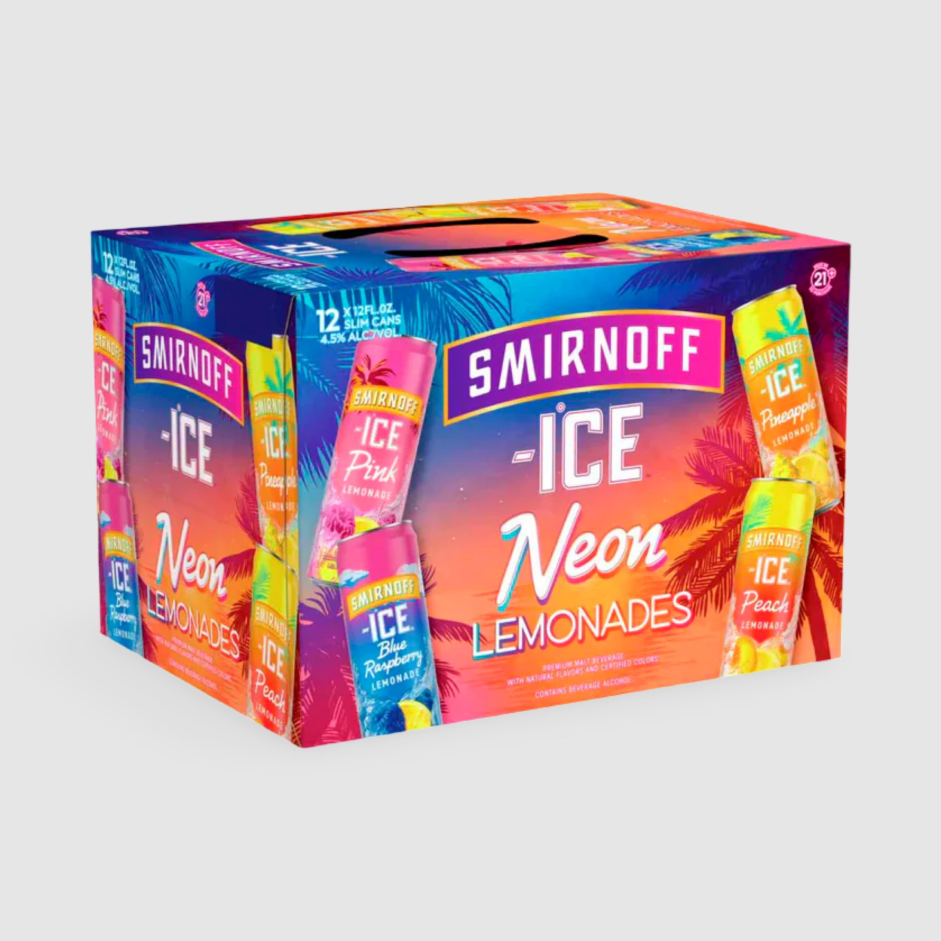 Smirnoff Ice Neon Lemonade Variety Pack 12Pk 12oz. Cans