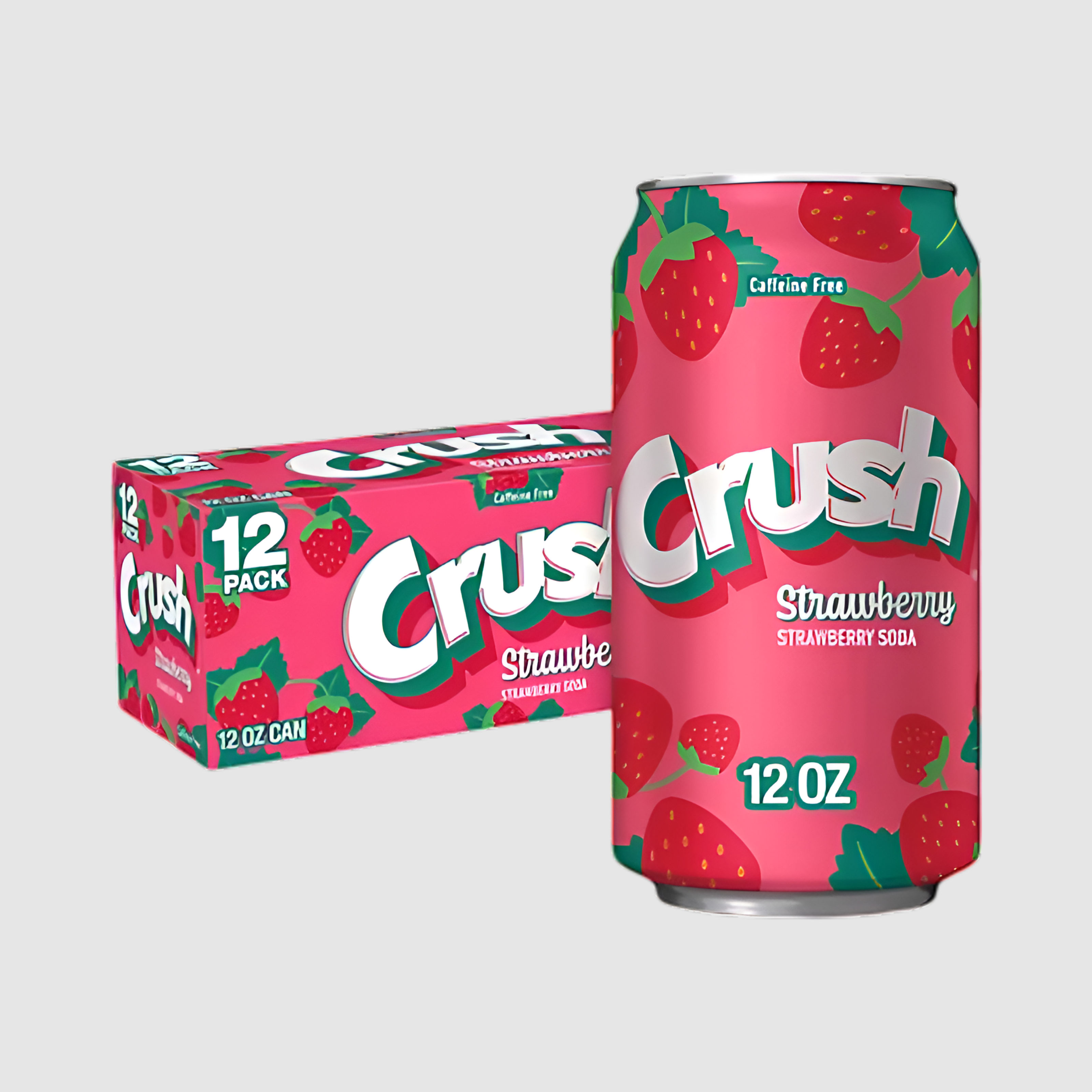 Crush Strawberry Soda, 12Oz. 12 Pack