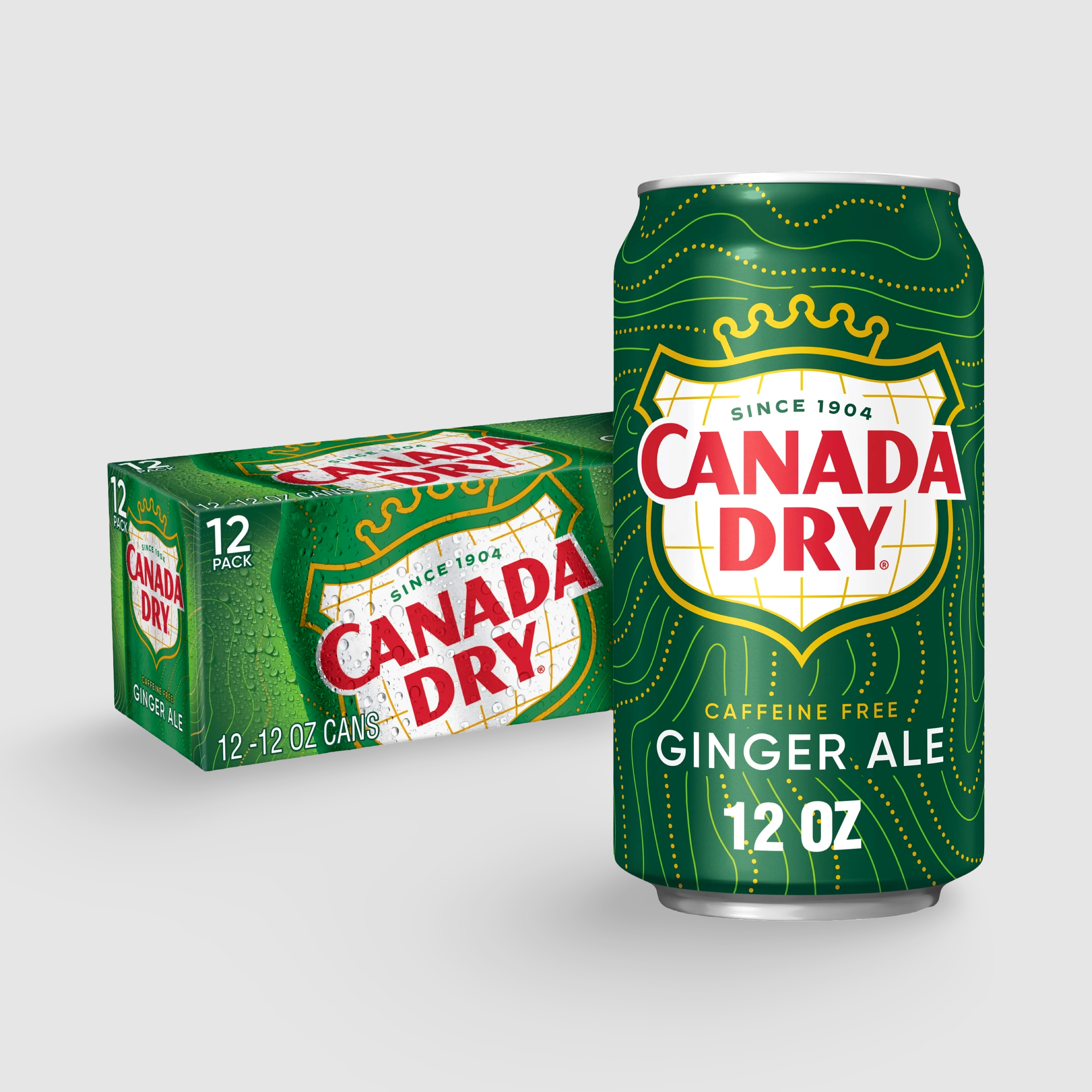 Canada Dry Ginger Ale, 12oz. Cans, 12 Pack