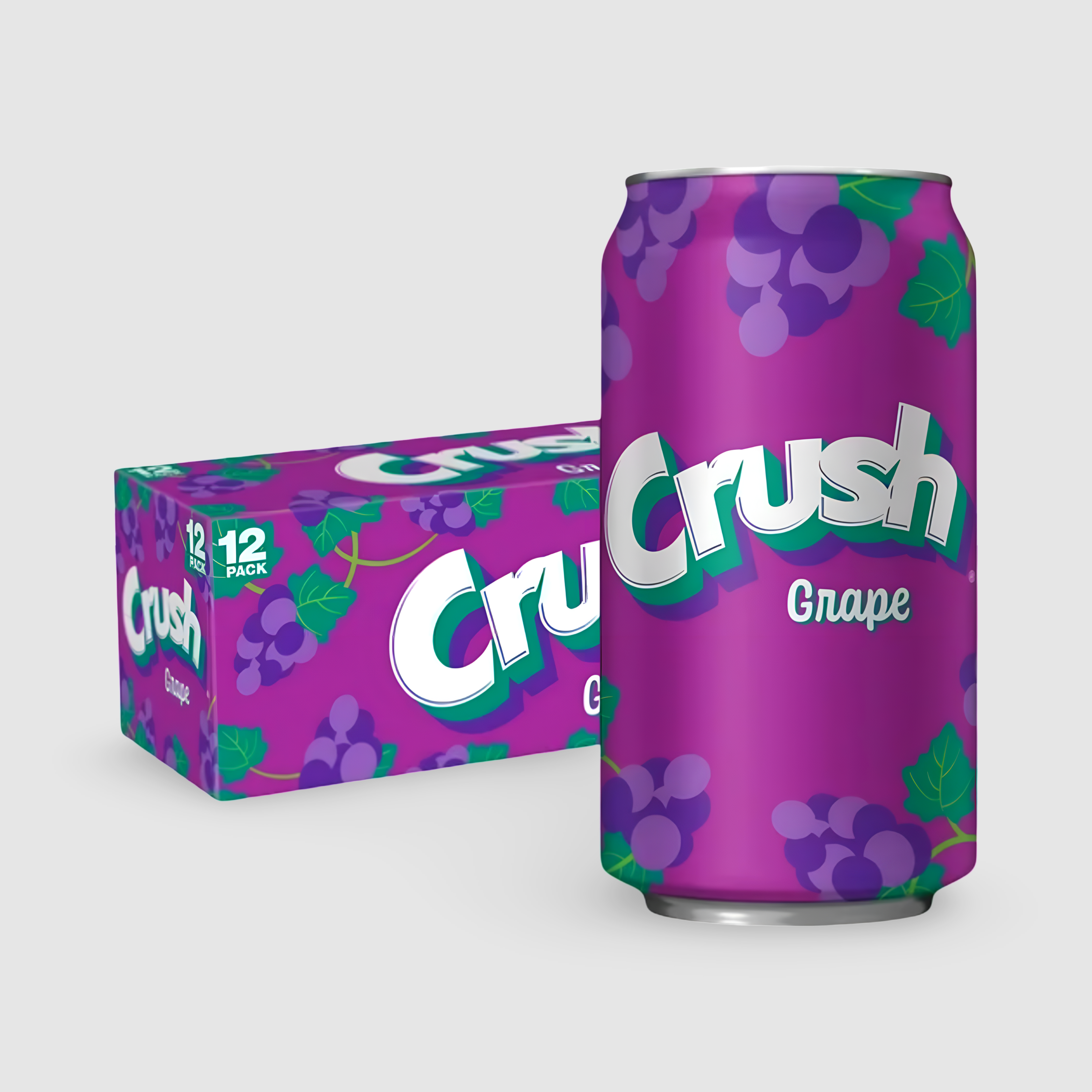 Crush Grape Soda, 12Oz. 12 Pack