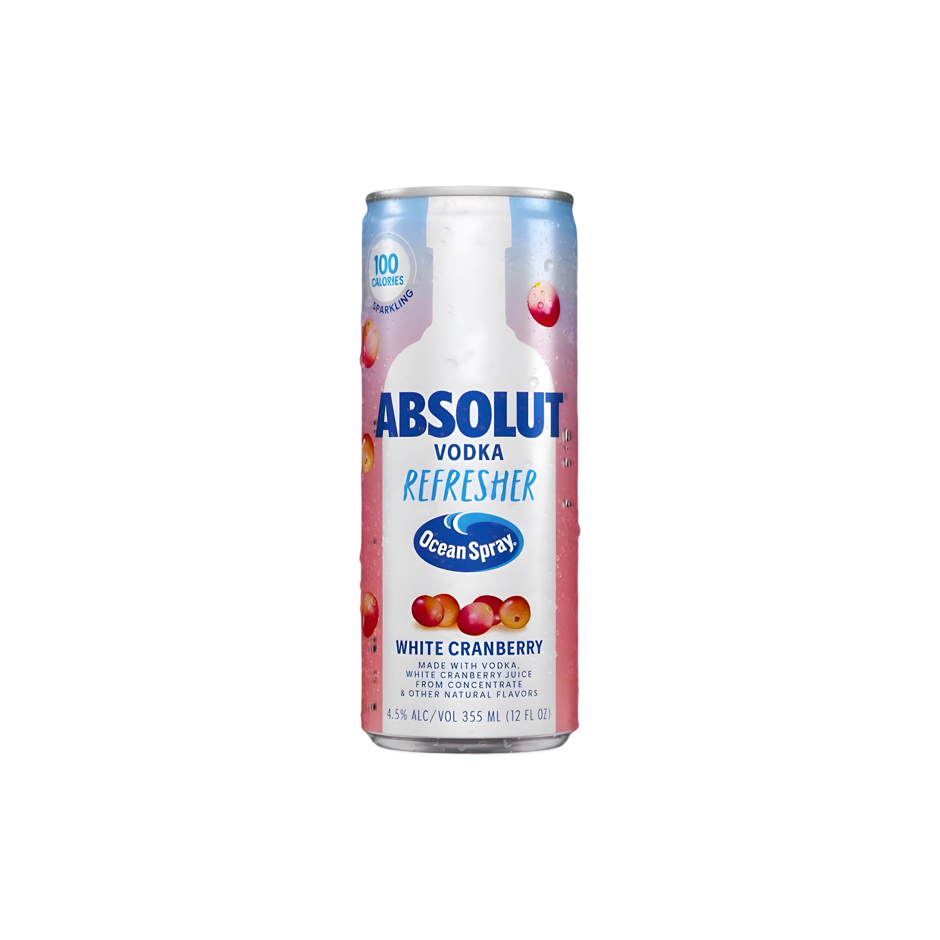Absolut & Ocean Spray Refresher White Cranberry
