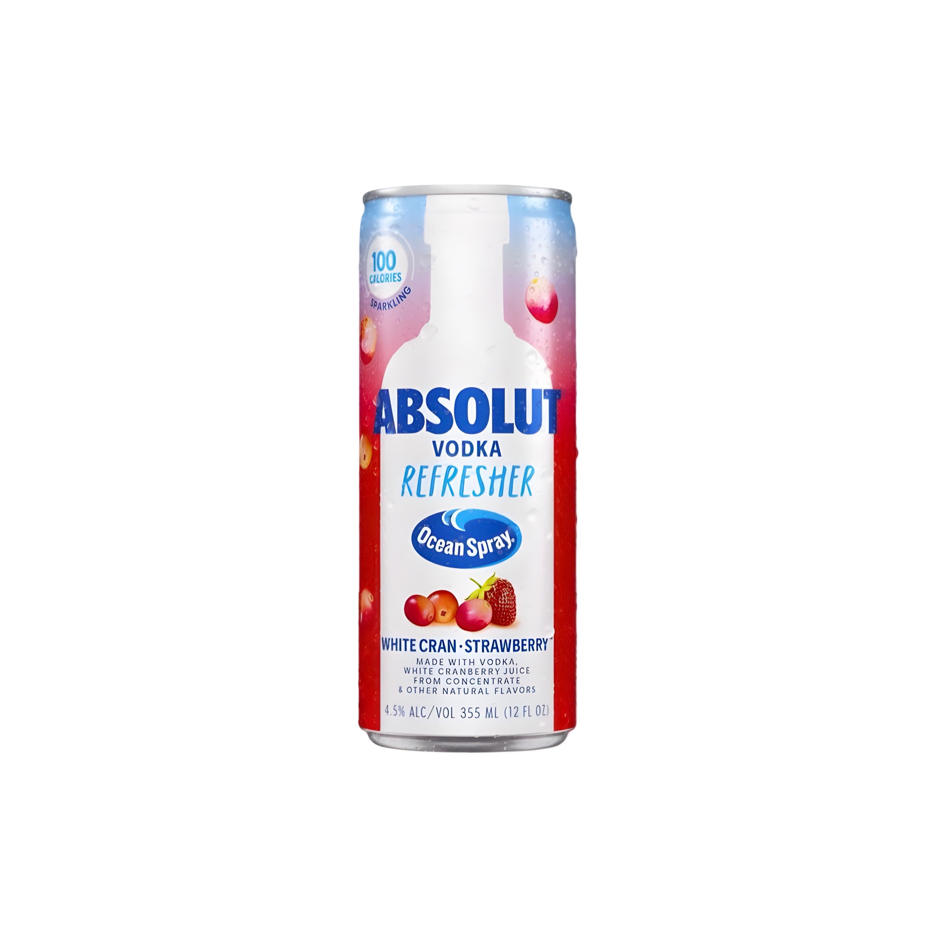 Absolut & Ocean Spray Refresher White Cran Strawberry