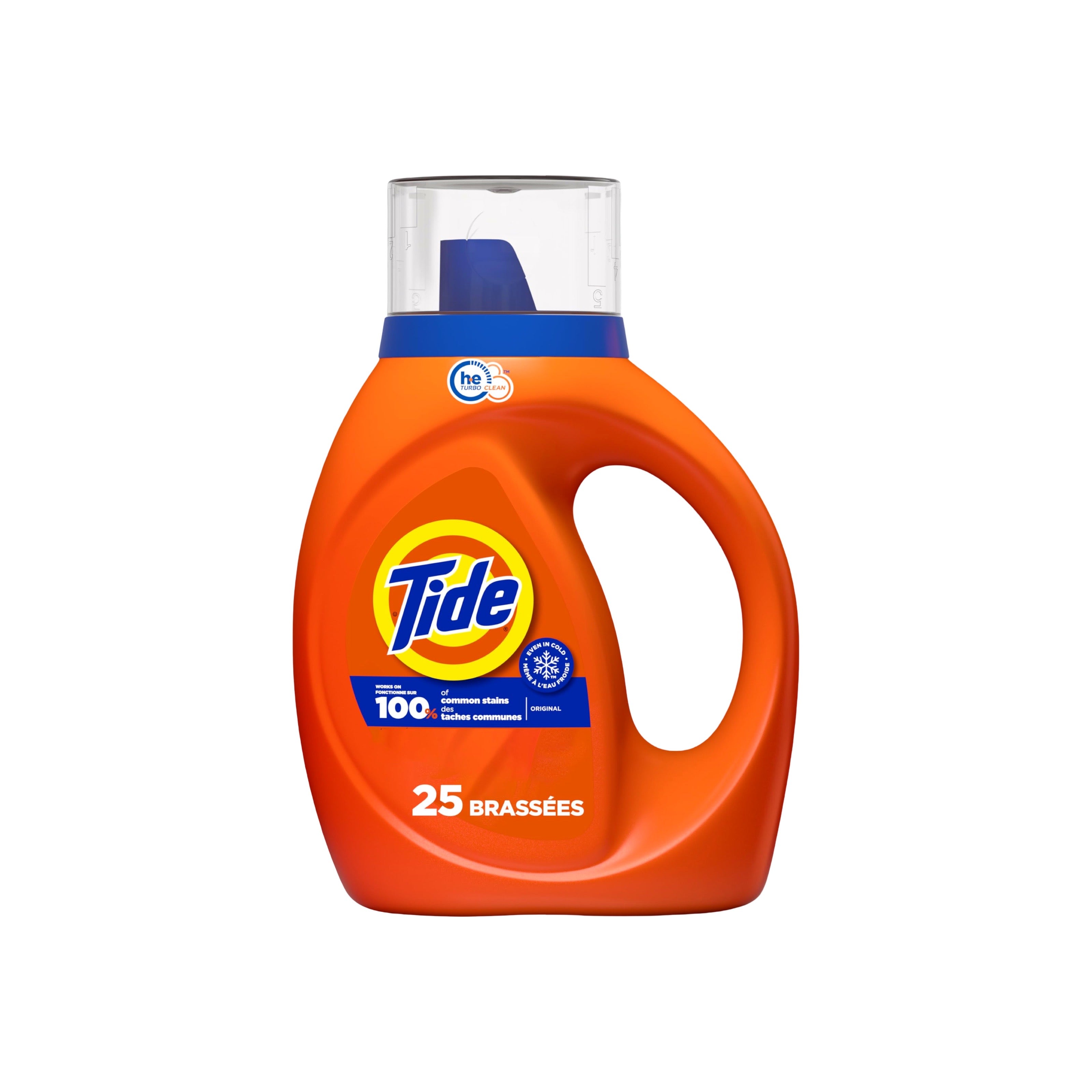Tide Original HE, 25 Loads Liquid Laundry Detergent, Original, 37 fl oz
