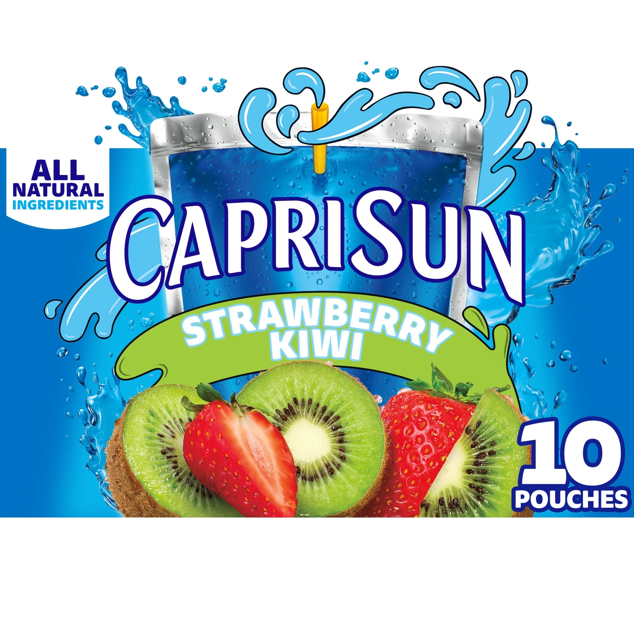 Capri Sun 100% Juice Berry Juice Box Pouches, 10 Ct Box, 6 fl oz Pouches, Liquids