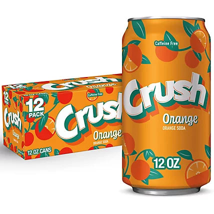 Crush Orange Soda, 12Oz. 12 Pack