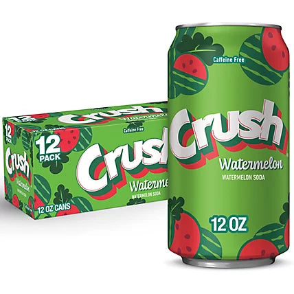 Crush Watermelon Soda, 12Oz. 12 Pack