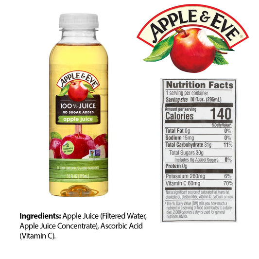 Apple & Eve 100% Apple Juice, 295ml 24 Pack